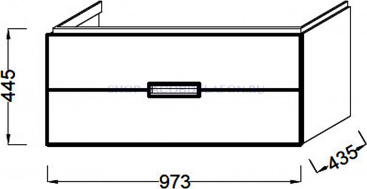 Тумба под раковину 95 см Jacob Delafon Reve EB1136-E12