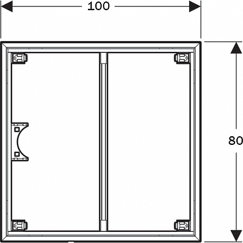 Каркас для поддона 100х80 см Geberit Setaplano 154.462.00.1
