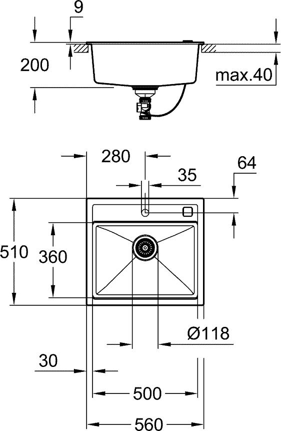 Кухонная мойка Grohe K700 31651AT0