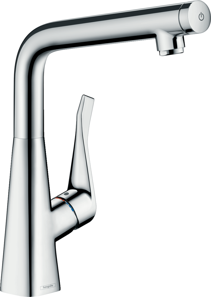 Глянцевый смеситель для кухни Hansgrohe Metris 14883000