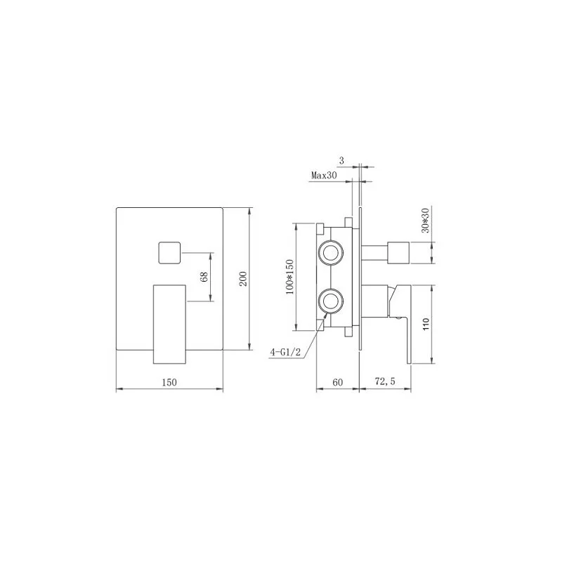 Душевая система Berges Nardis 71010 хром