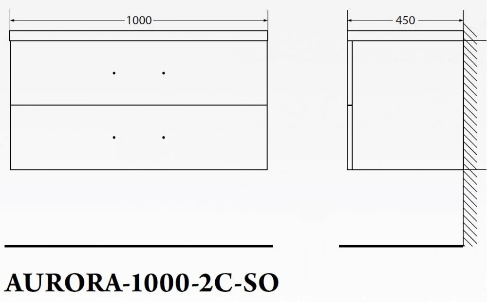 Тумба под раковину BelBagno Aurora AURORA10002CSORT коричневый