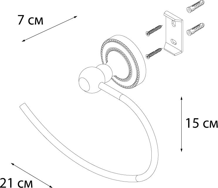 Полотенцедержатель Fixsen Style FX-41111 хром