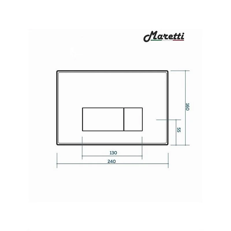 Инсталляция Maretti AC11P5211, с безободковым унитазом Umbria UM10PBM51-560, крышка-сиденье микролифт, клавиша Umbria AC12UM-560, черный, комплект, UM51UM56052