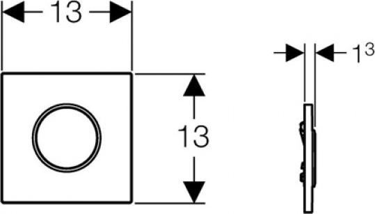 Кнопка смыва Geberit SIGMA 116.015.KL.1