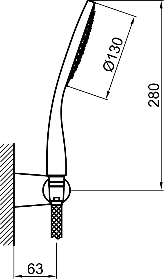 Душевой гарнитур Webert Comfort AC0764015 хром