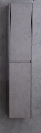 Шкаф-пенал BelBagno KRAFT-1600-2A-SC-PG-L pietra grigio