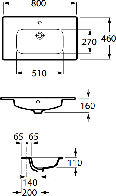 Комплект тумба с раковиной Roca The Gap 80 2 ящика, белый глянец