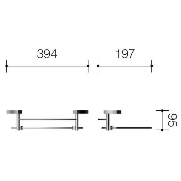 Полка Schein Swing 3212B1 хром