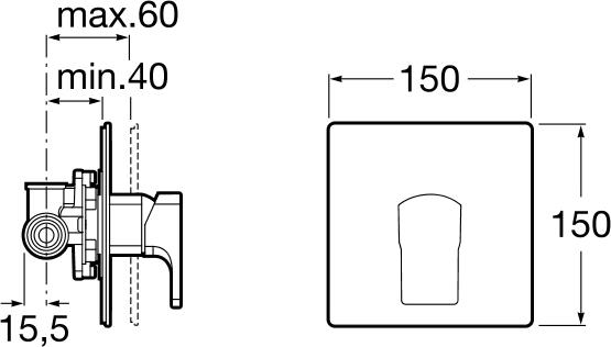 Смеситель для душа Roca L90 5A2201C00