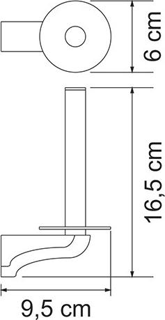 Держатель туалетной бумаги WasserKRAFT Kammel K-8397, хром