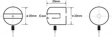 Держатель для полки Bemeta Omega 104502112-6mm