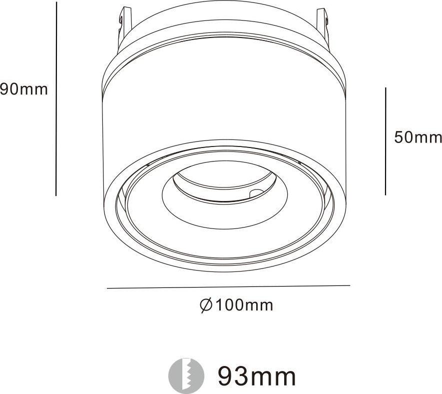 Встраиваемый светодиодный спот DesignLed RT-MJ-1001-B-13-WW 002969