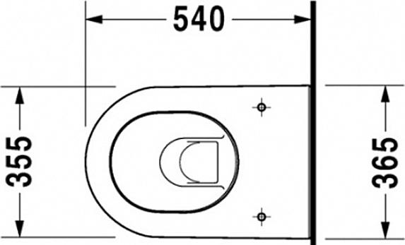 Подвесной унитаз Duravit Darling New 2545090000