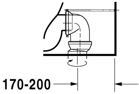 Напольный унитаз Duravit Starck 2 21295900001 с бачком 0933000005