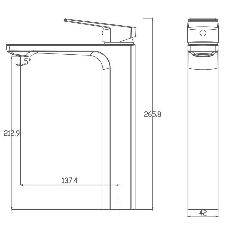 Смеситель для раковины Haiba HB11810 хром