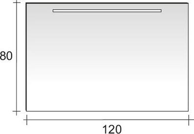 Зеркало Riho 120x80 F41312008031 с подсветкой