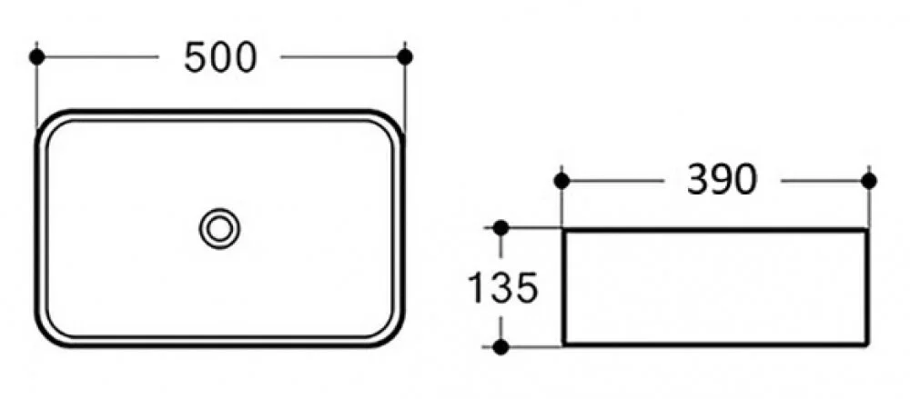 Раковина накладная Comforty 4134597 белый