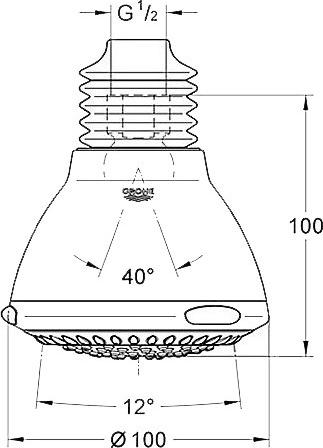 Верхний душ Grohe Movario 28394000