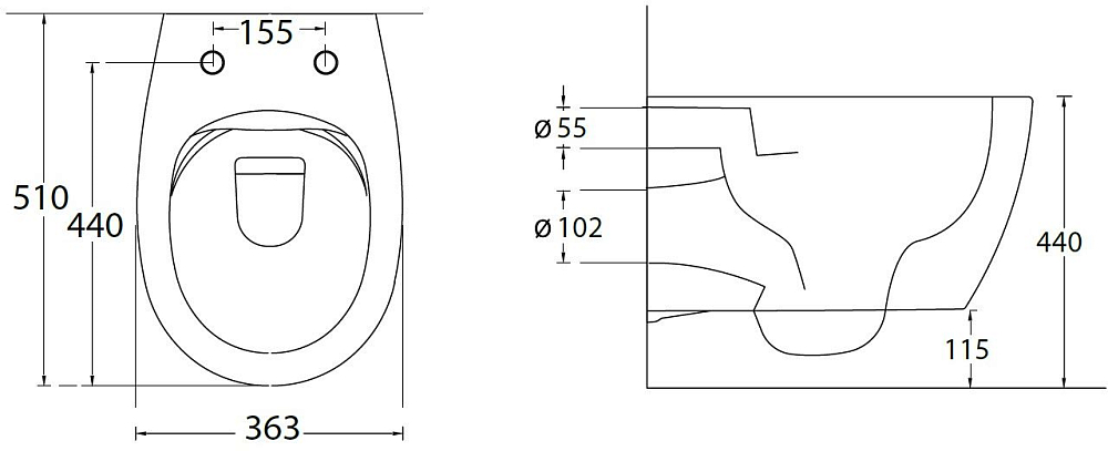 Зеркало 77 см Aquanika Round AQR7777RU34, белый