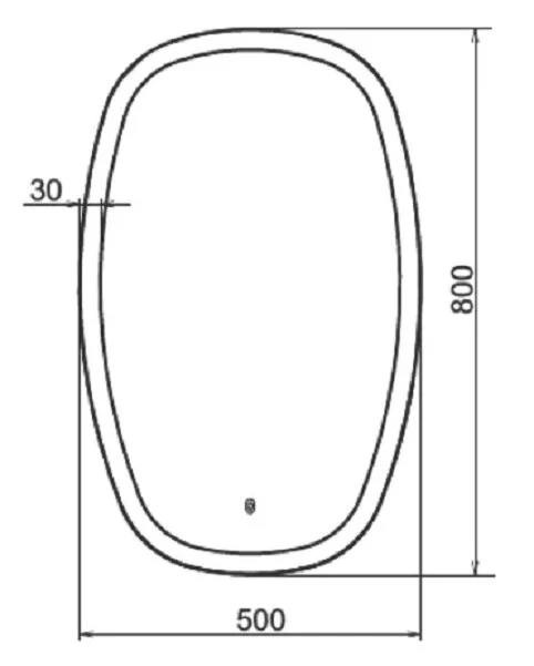 Зеркало Comforty Космея 00-00005260 белый