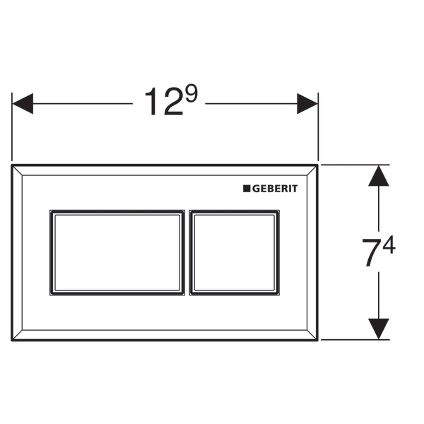 Кнопка смыва Geberit 116.054.21.1 хром