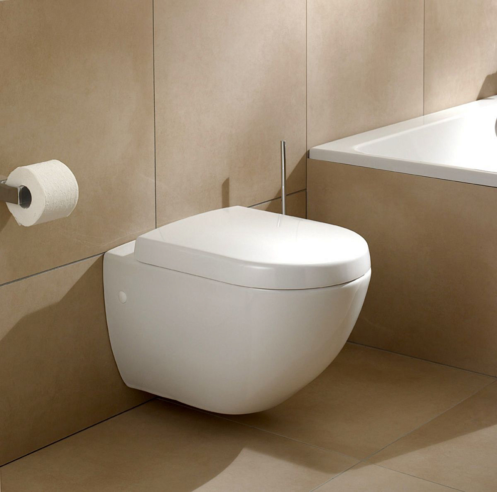 Подвесной унитаз Villeroy & Boch Subway 6604 1001 66041001 укороченный alpin