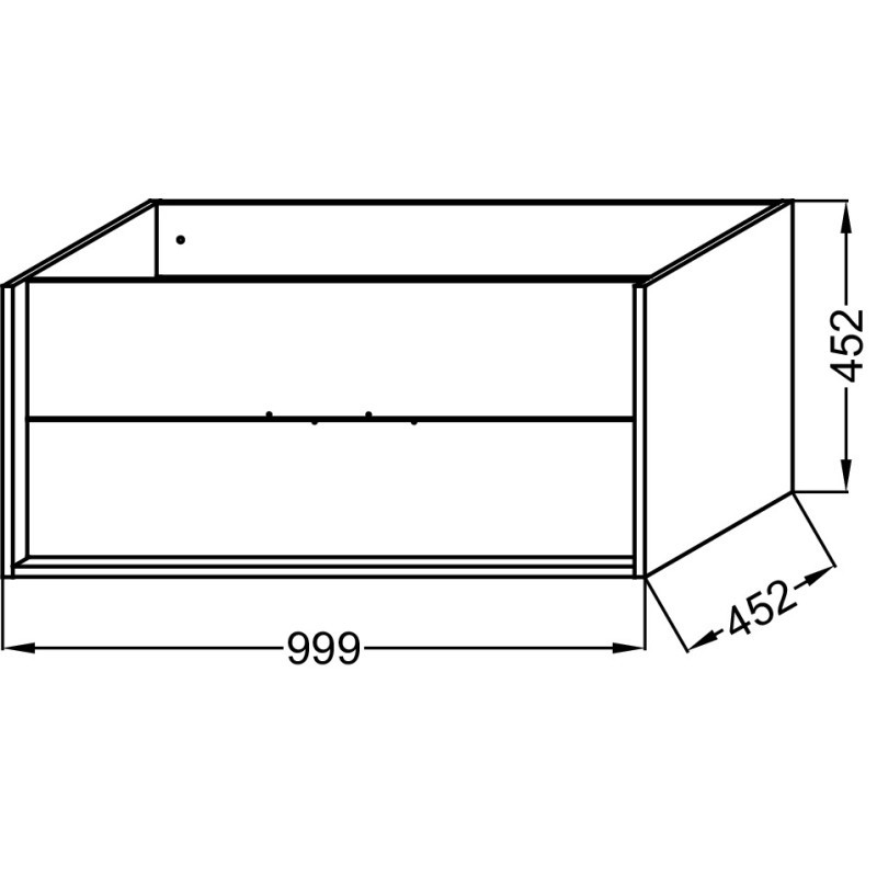 Тумба под раковину Jacob Delafon Vivienne EB1585-E52-S40 дуб, серый