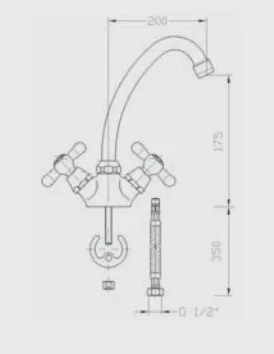 Смеситель для кухни Mofem Treff 140-0019-30 серый