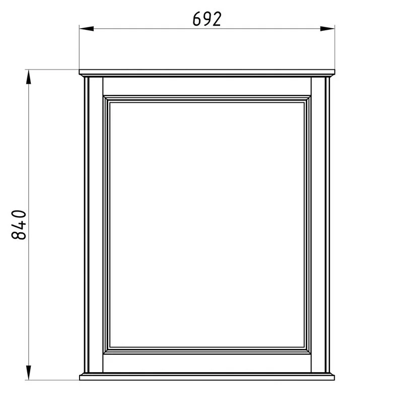 Зеркало ASB-Woodline Венеция 11940 белый