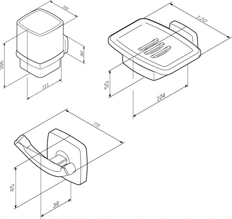 Комплект мебели для ванной AM.PM Gem BK90GA, белый