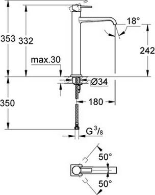 Смеситель Grohe Allure 23403000 для раковины