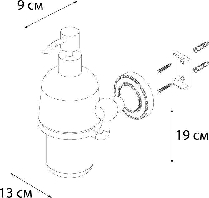 Дозатор для жидкого мыла Fixsen Style FX-41112 хром