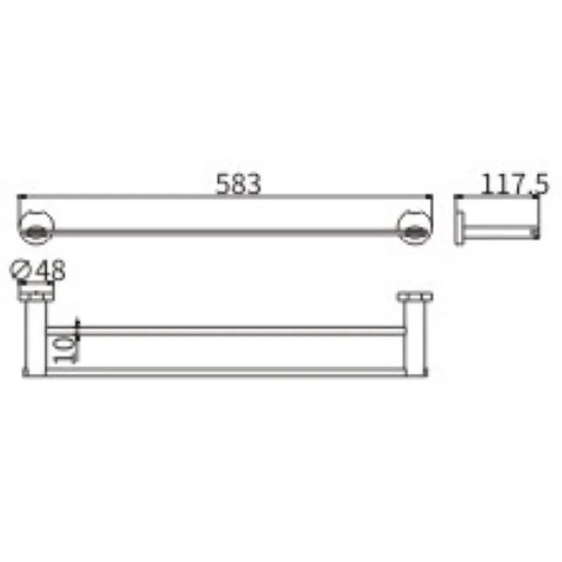 Полотенцедержатель CeramaLux Loft 53909 хром