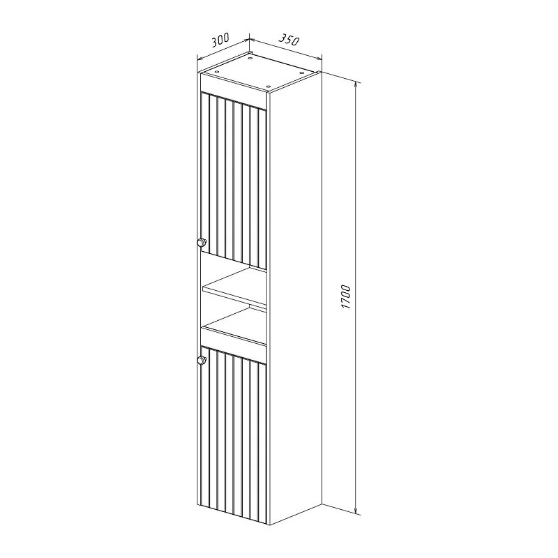 Шкаф-пенал Lemark Romance LM07R35P белый