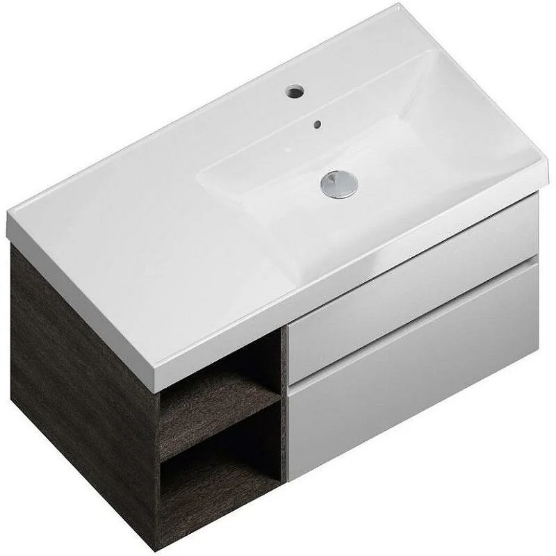 Тумба под раковину Kerama Marazzi Cubo CUB.90Lh\WHT.M белый