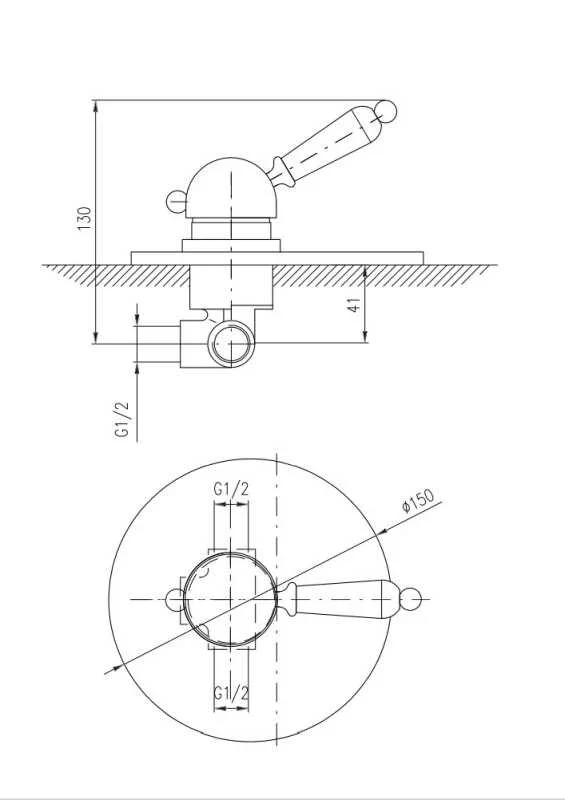 Смеситель для душа Rav-Slezak Labe L583L хром