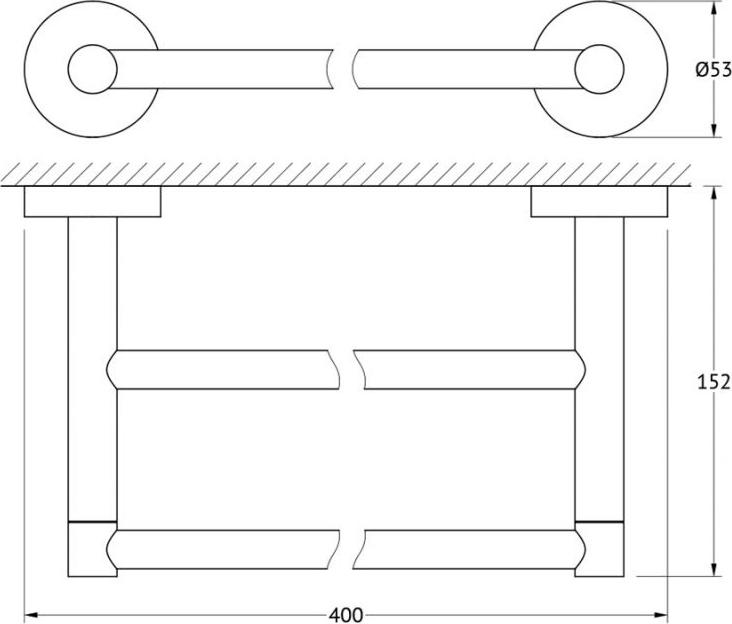 Полотенцедержатель Artwelle Harmonie HAR 029 двойной, хром