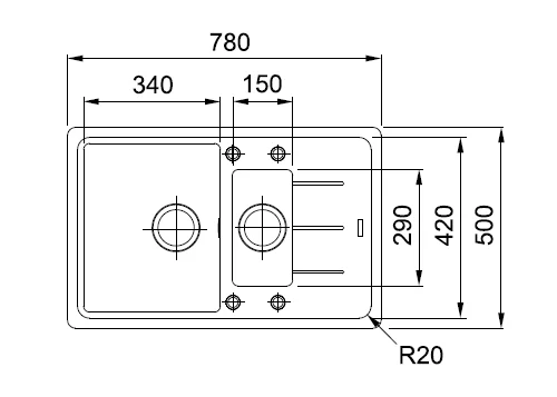 Зеркало Corozo Классика 105 SD-00000862 с подсветкой с сенсорным выключателем