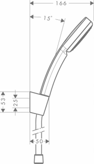 Душевой набор Hansgrohe Verso 100 1jet 28724000, хром