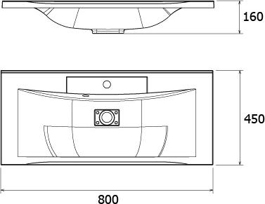 Мебель для ванной Edelform Forte 100 белая