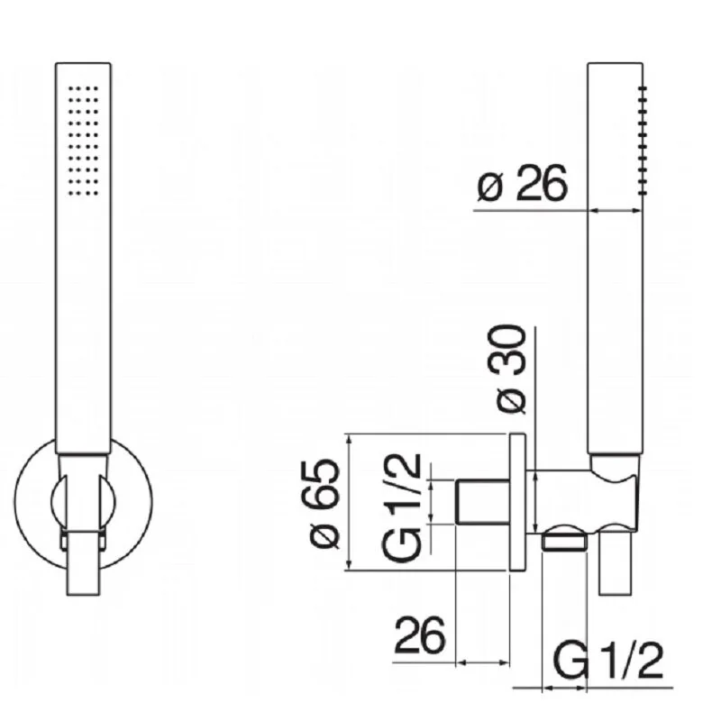 Душевой гарнитур Nobili AD146/32FLP черный