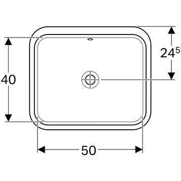 Раковина 58 см Geberit VariForm 500.764.01.2, белый