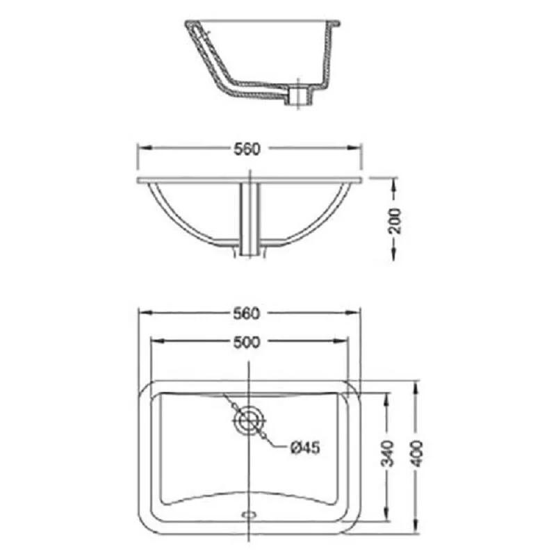 Раковина Bravat C22131W-A-ENG белый