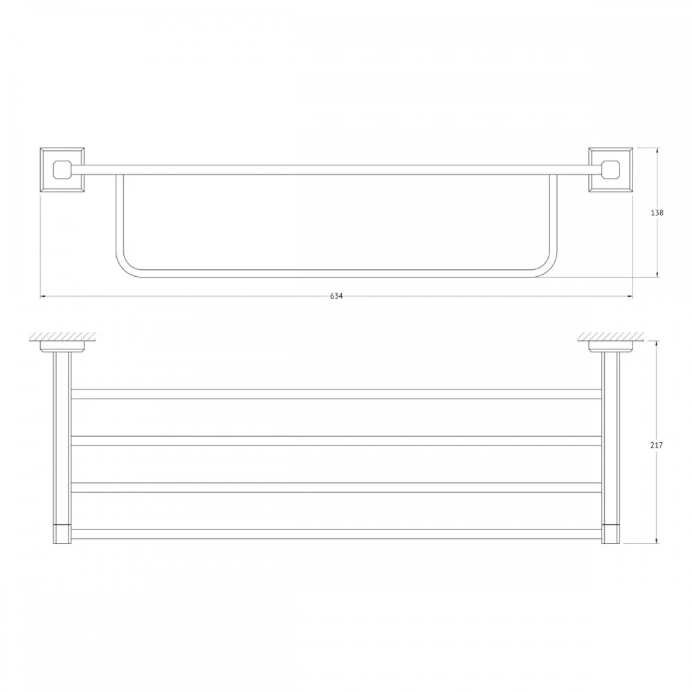 Полка Artwelle Hagel 998160 хром