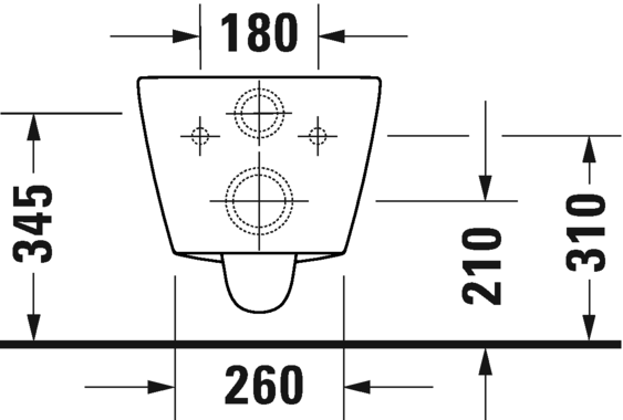 Подвесной унитаз Duravit D-Neo 2577090000, белый