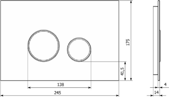 Кнопка смыва Lavinia Boho RelFix 38050902, темно-серый