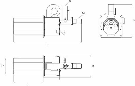 Пеллетная горелка Sunsystem Burnit PELL 500 V2 22080000000650 (500 кВт)