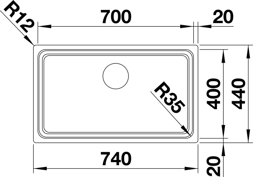 Кухонная мойка Blanco Etagon 700-IF 524272