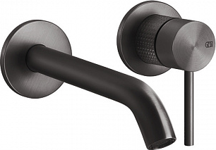 Смеситель для раковины Gessi 316 54483#707, brushed black metal PVD